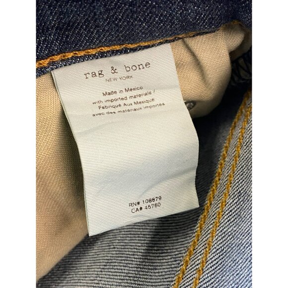 rag & bone Size 26 x 27 Nina High Rise Ankle Skinny Frayed Hem Distressed Knee - Picture 8 of 9